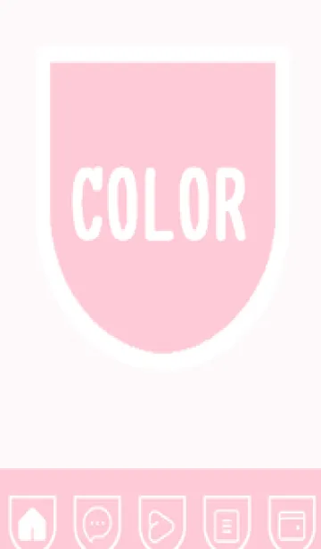 [LINE着せ替え] pink color W49の画像1