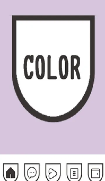 [LINE着せ替え] purple color W50の画像1