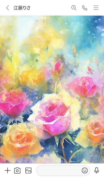 [LINE着せ替え] 薔薇(バラ)の花の着せかえ(R2258)の画像2