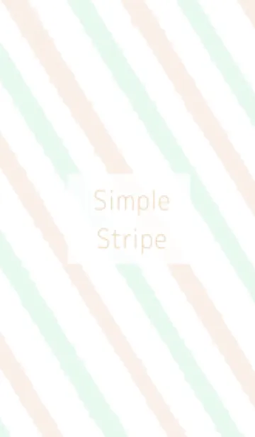[LINE着せ替え] Simple Stripe Green and Beigeの画像1