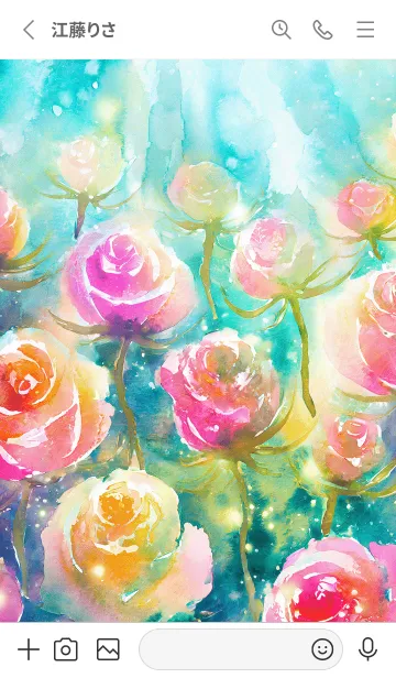 [LINE着せ替え] 薔薇(バラ)の花の着せかえ(R2265)の画像2