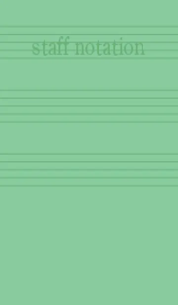 [LINE着せ替え] 五線譜1 葦葉色の画像1