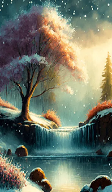 [LINE着せ替え] 優美な冬の風景の着せかえ(Winter-2264)の画像1