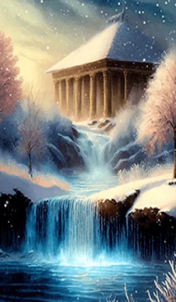 [LINE着せ替え] 優美な冬の風景の着せかえ(Winter-2265)の画像1