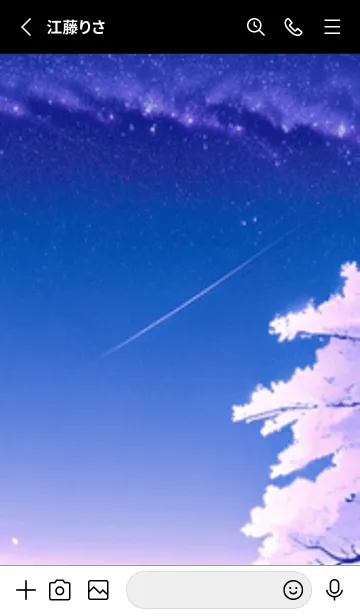 [LINE着せ替え] 冬のサクラ #BaAHL03。の画像2