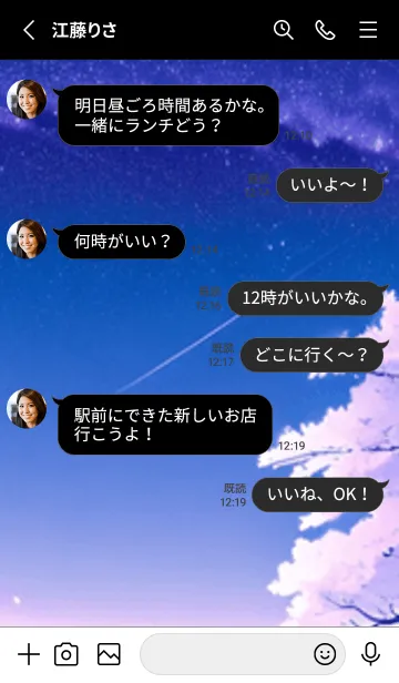 [LINE着せ替え] 冬のサクラ #BaAHL03。の画像3