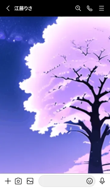 [LINE着せ替え] 冬のサクラ #BZVL024。の画像2