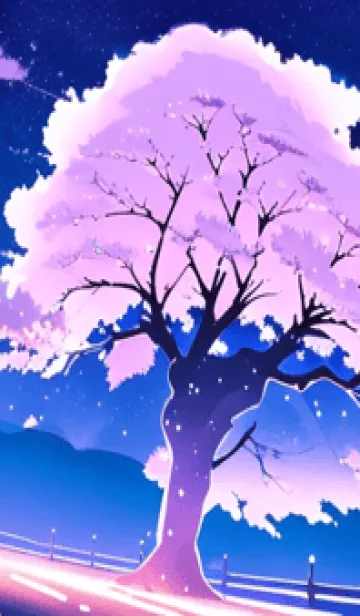 [LINE着せ替え] 冬のサクラ #BZVL018。の画像1