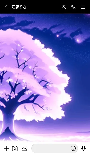 [LINE着せ替え] 冬のサクラ #BZVL07。の画像2