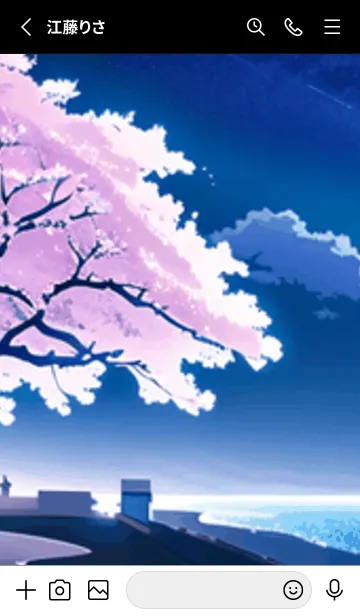 [LINE着せ替え] 冬のサクラ #BZVL04。の画像2