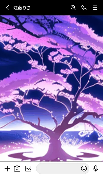 [LINE着せ替え] 冬のサクラ #BZVL01。の画像2