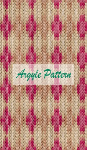 [LINE着せ替え] argyle pattern embroidery 107の画像1