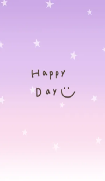 [LINE着せ替え] ピンクグラデーションと星。の画像1