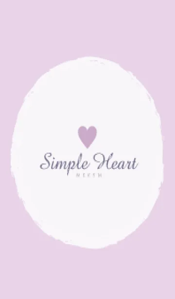 [LINE着せ替え] Simple Heart Dusky Purple-NATURAL 2の画像1
