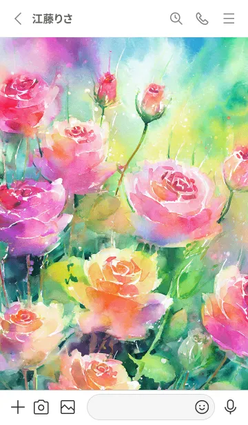 [LINE着せ替え] 薔薇(バラ)の花の着せかえ(R2270)の画像2