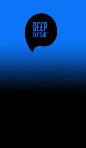 [LINE着せ替え] Black & Deep Sky Blue Theme V.7 (JP)の画像1