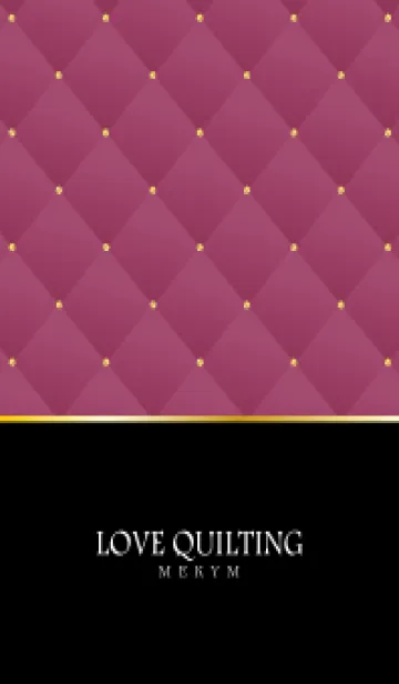 [LINE着せ替え] LOVE QUILTING -chic azalea pink-の画像1