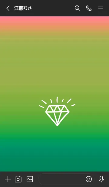 [LINE着せ替え] グラデーション ダイアモンド  /6の画像2