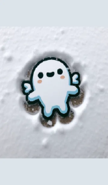 [LINE着せ替え] 雪で遊ぶモンスターの画像1