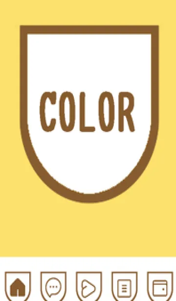 [LINE着せ替え] yellow color W46の画像1