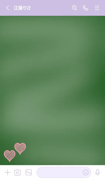 [LINE着せ替え] 幸運ハートの黒板/くすみパープルの画像2