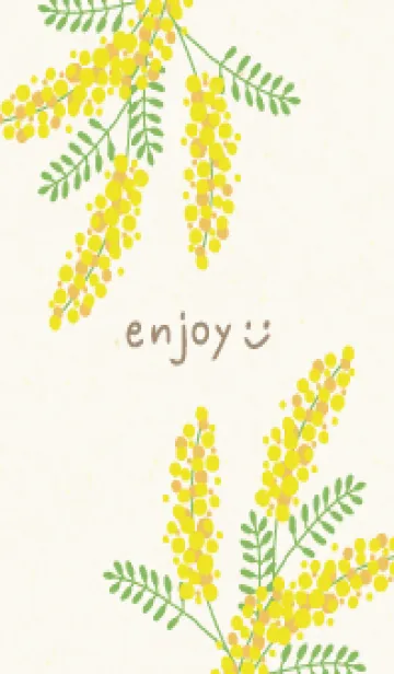 [LINE着せ替え] ミモザ シンプル29の画像1