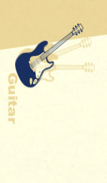 [LINE着せ替え] エレキギター Line  紺青の画像1