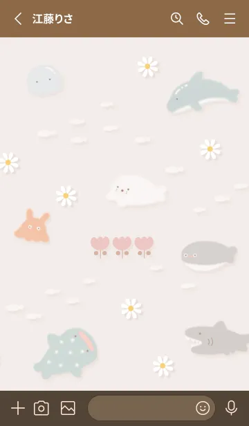 [LINE着せ替え] pinkbrown春を待つ海08_1の画像2