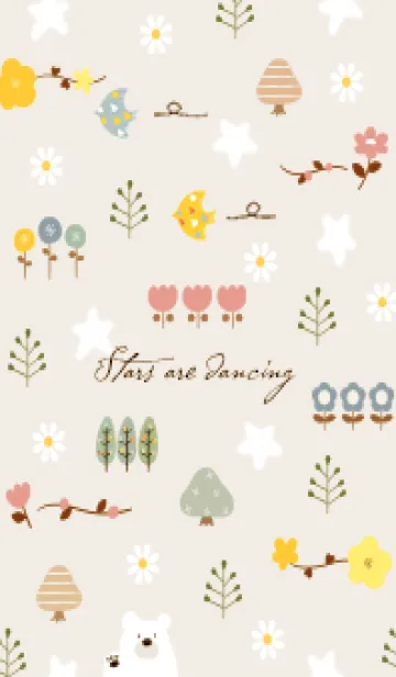 [LINE着せ替え] beige空を舞う星05_1の画像1