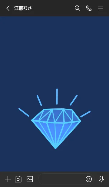 [LINE着せ替え] グラデーション ダイヤモンド .149の画像2