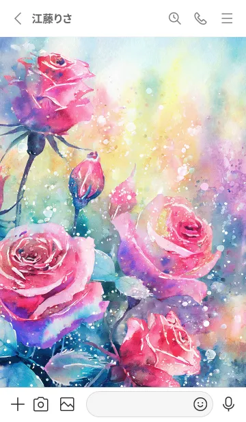 [LINE着せ替え] 薔薇(バラ)の花の着せかえ(R2280)の画像2