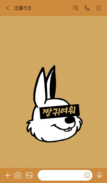 [LINE着せ替え] KOREA RABBIT THEME 128の画像2