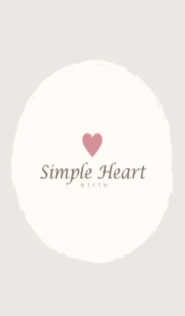 [LINE着せ替え] Simple Heart Dusky Beige-NATURAL 2の画像1