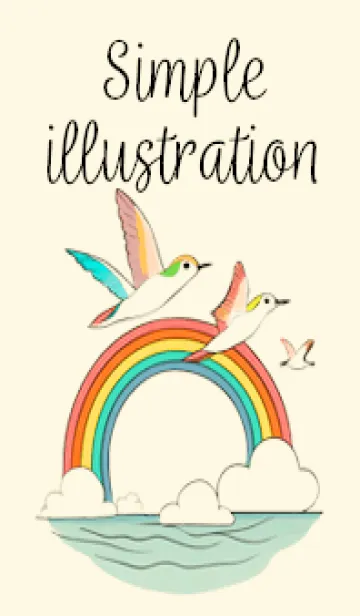 [LINE着せ替え] simple illustration02_JPの画像1