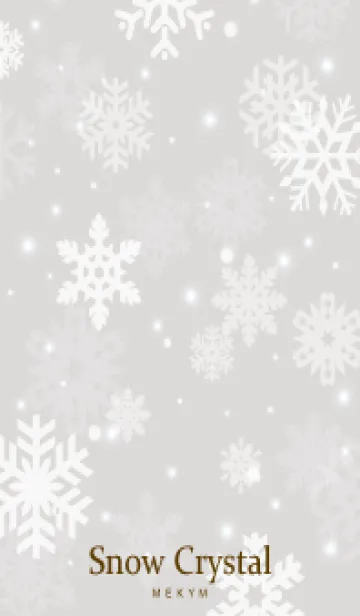 [LINE着せ替え] SnowCrystal-NATURAL GRAY 21の画像1