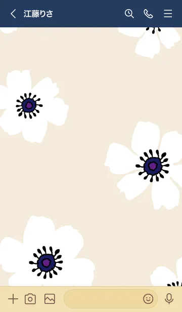 [LINE着せ替え] アネモネ シンプル11の画像2