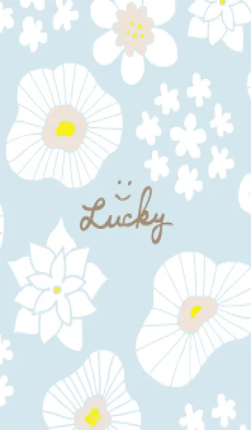 [LINE着せ替え] 白い花と小花4の画像1