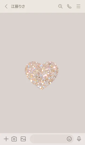 [LINE着せ替え] Greige stylish glitter pattern 01_1の画像2