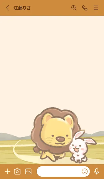 [LINE着せ替え] The lovers-Leo & bunnyの画像2