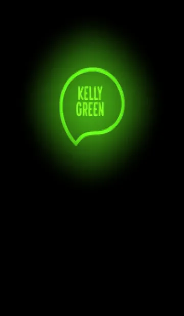 [LINE着せ替え] Kelly Green Neon Theme V7 (JP)の画像1