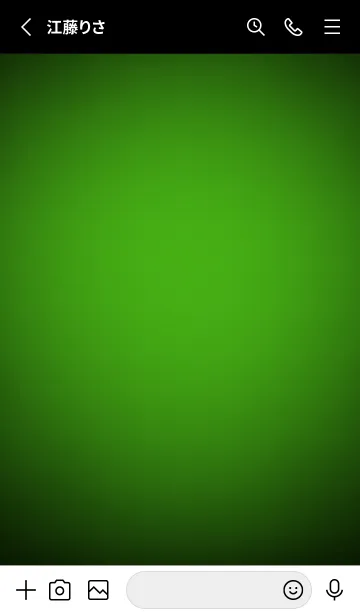 [LINE着せ替え] Kelly Green Neon Theme V7 (JP)の画像2