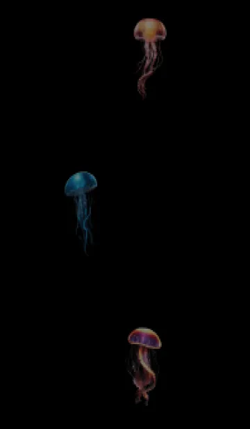 [LINE着せ替え] floating jellyfish (JP)の画像1