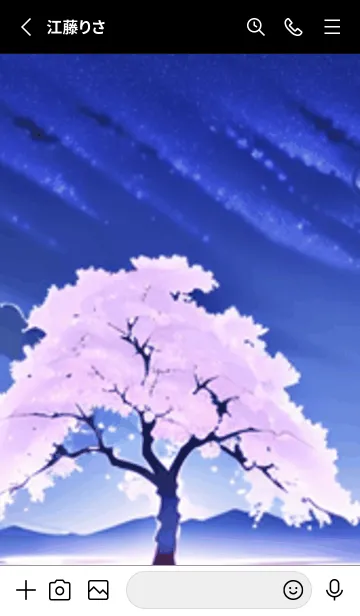 [LINE着せ替え] 冬のサクラ #BaBLaX011。の画像2