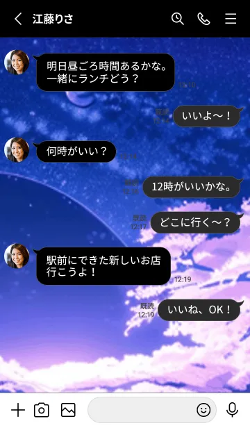 [LINE着せ替え] 冬のサクラ #BaBLaX010。の画像3