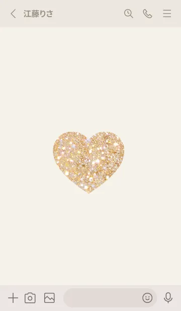 [LINE着せ替え] beigeお洒落なキラキラ柄05_1の画像2