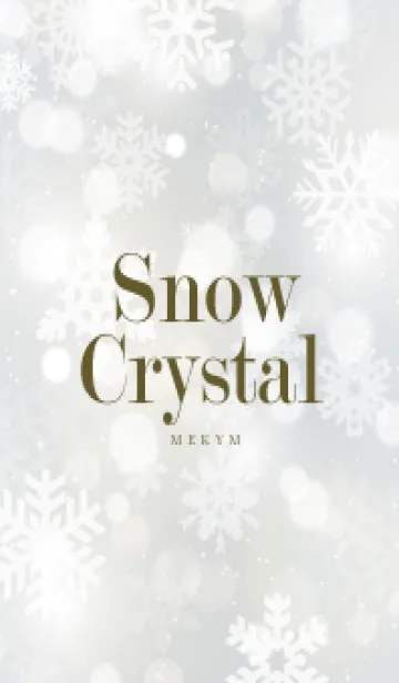 [LINE着せ替え] SnowCrystal-WHITE 21の画像1