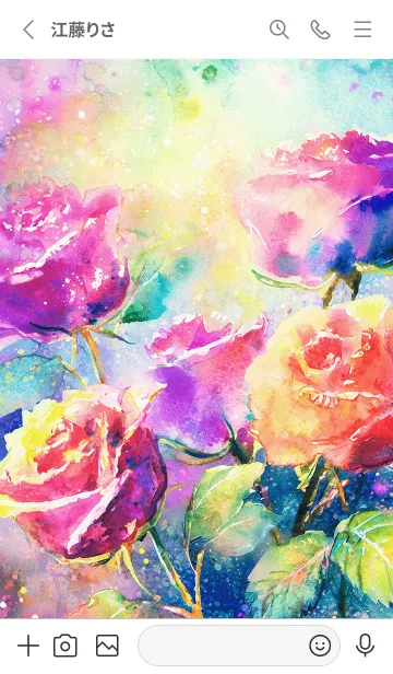 [LINE着せ替え] 薔薇(バラ)の花の着せかえ(R2290)の画像2