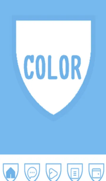 [LINE着せ替え] blue color X46の画像1