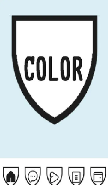 [LINE着せ替え] blue color X47の画像1