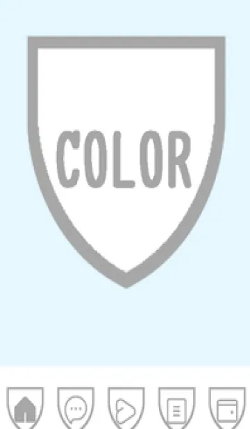 [LINE着せ替え] blue color X49の画像1